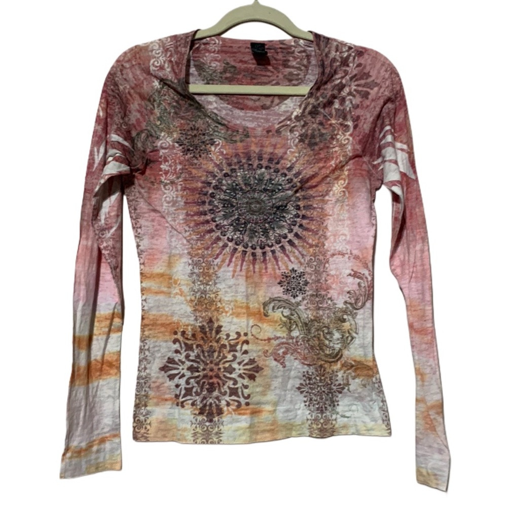 Prana Multicolor Long Sleeve Tee